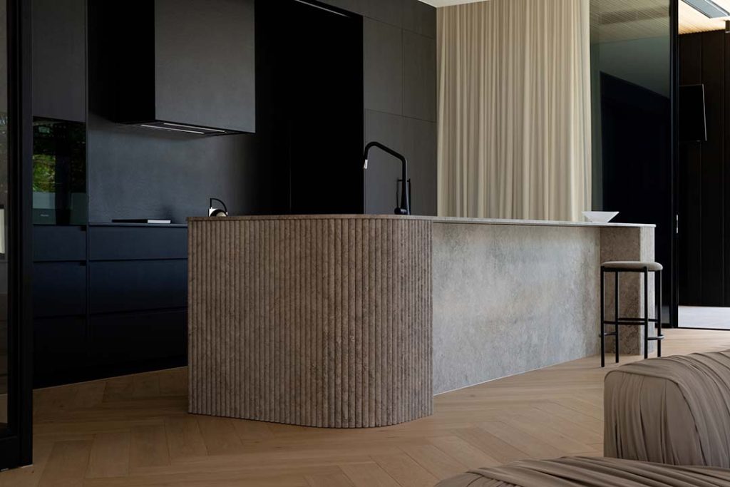 High-quality natural stone benchtop options on display in Adelaide showroom