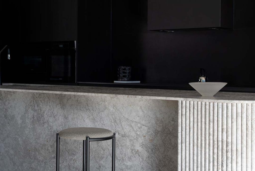 Adelaide kitchen featuring premium natural stone benchtop design