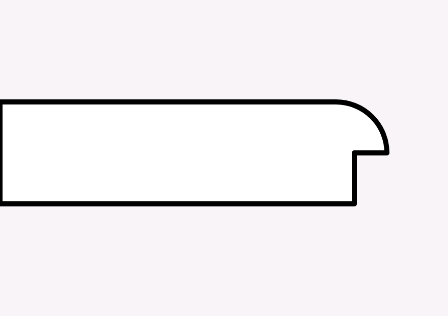 White rounded progress bar with a thick black border spanning the width on a pale gray background.